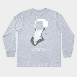 Maximilien Robespierre - Minimalist Portrait Kids Long Sleeve T-Shirt